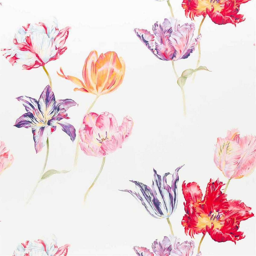 Tulipomania Botanical Fabric by Sanderson - 226583 | Modern 2 Interiors