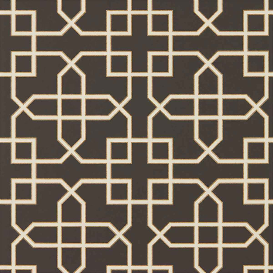 Hampton Trellis Charcoal Wallpaper by Sanderson - 216662 | Modern 2 Interiors
