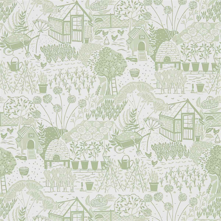 The Allotment Fennel Wallpaper by Sanderson - 216351 | Modern 2 Interiors