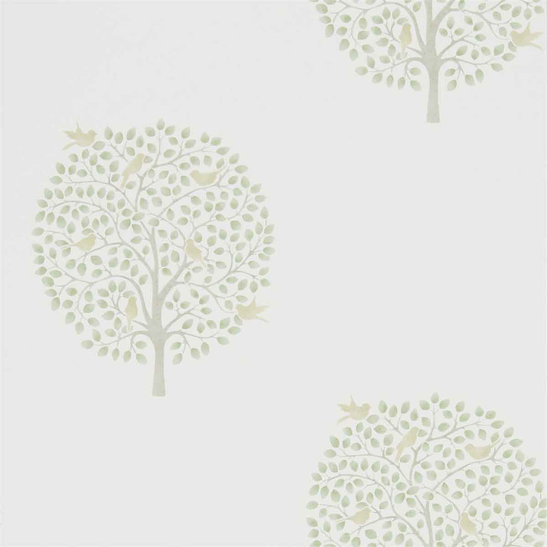 Bay Tree Celadon & Flint Wallpaper by Sanderson - 216359 | Modern 2 Interiors