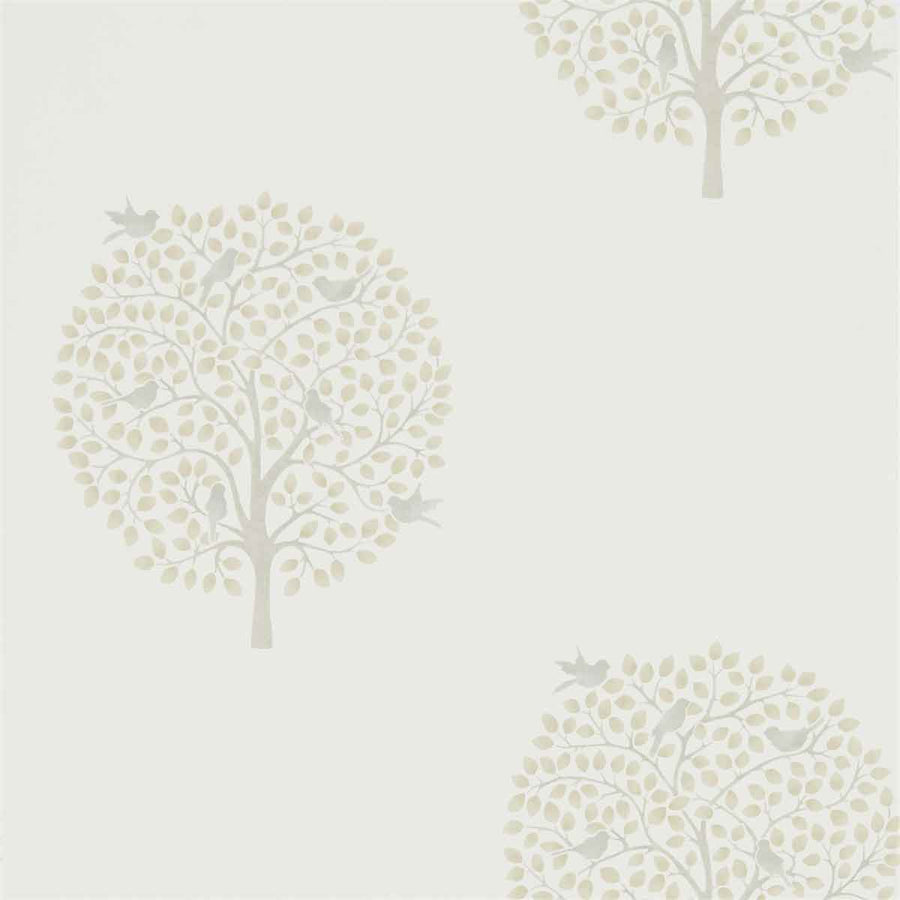 Bay Tree Linen & Dove Wallpaper by Sanderson - 216362 | Modern 2 Interiors
