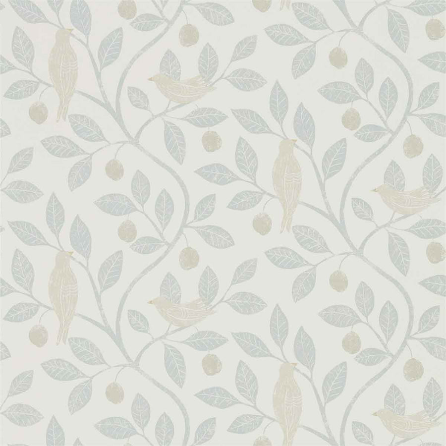 Damson Tree Mineral & Dove Wallpaper by Sanderson - 216365 | Modern 2 Interiors
