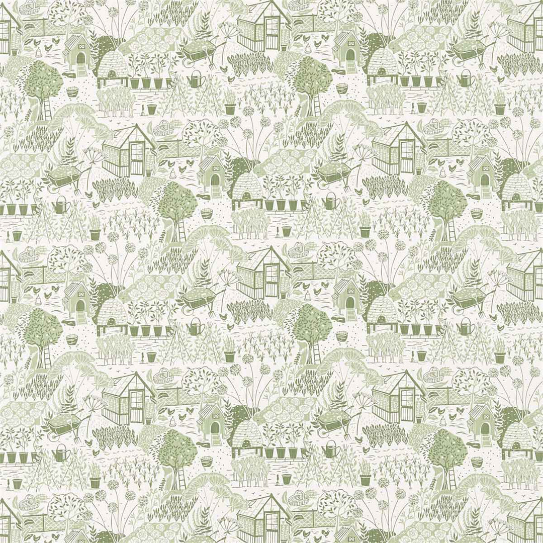 The Allotment Fennel Fabric by Sanderson - 226360 | Modern 2 Interiors
