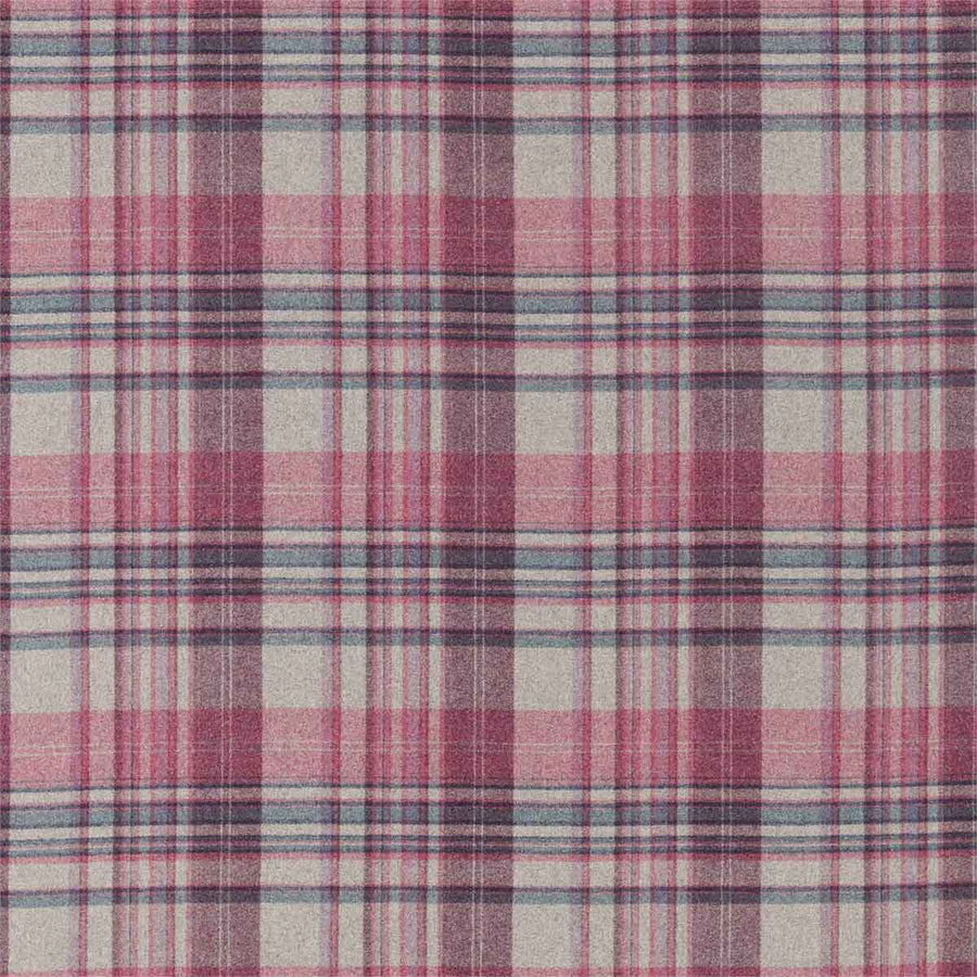 Bryndle Check Mulberry & Fig Fabric by Sanderson - 236736 | Modern 2 Interiors