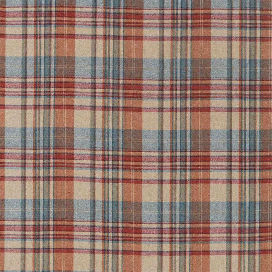 Bryndle Check Russet & Amber Fabric by Sanderson - 236738 | Modern 2 Interiors