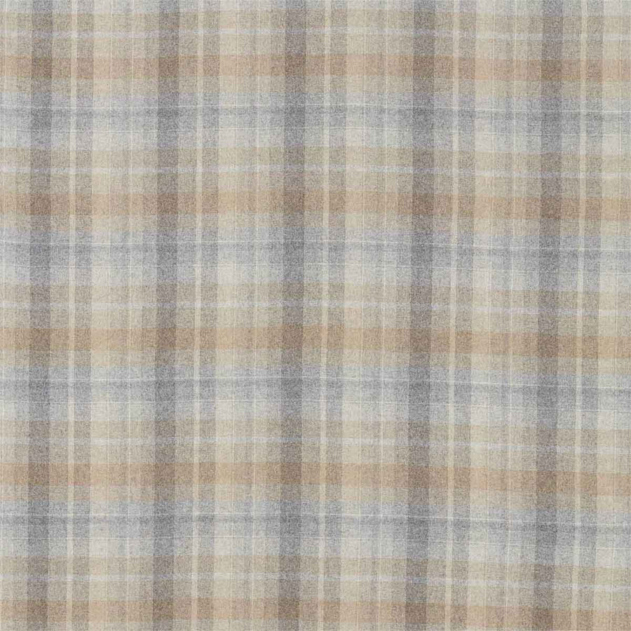 Samphrey Check Silver & Grey Fabric by Sanderson - 236746 | Modern 2 Interiors