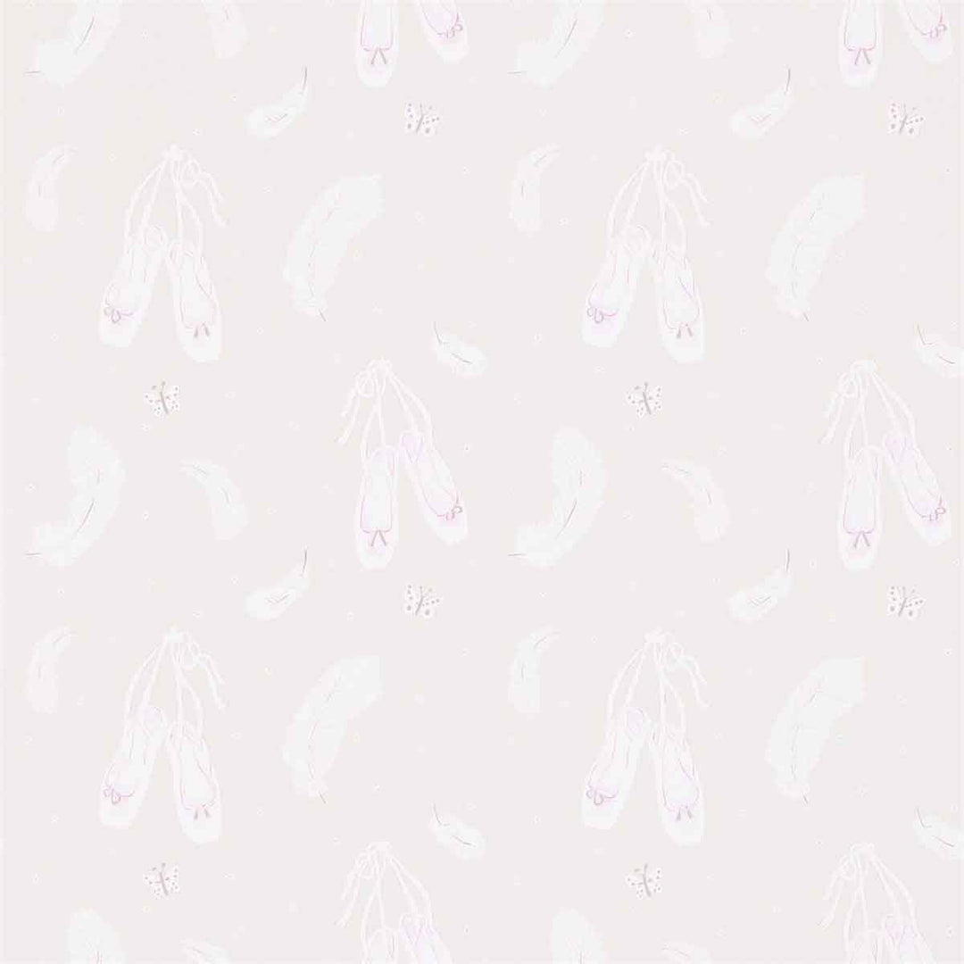 Ballet Shoes Vanilla Wallpaper by Sanderson - 214021 | Modern 2 Interiors