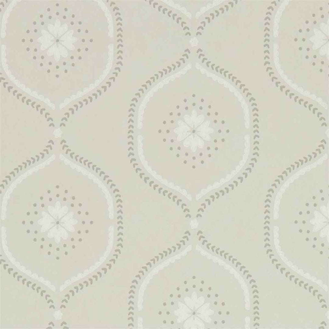 Milcombe Silver Wallpaper by Sanderson - 216879 | Modern 2 Interiors