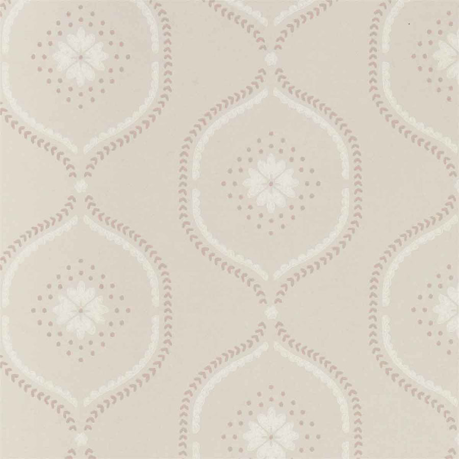 Milcombe Powder Pink Wallpaper by Sanderson - 216881 | Modern 2 Interiors