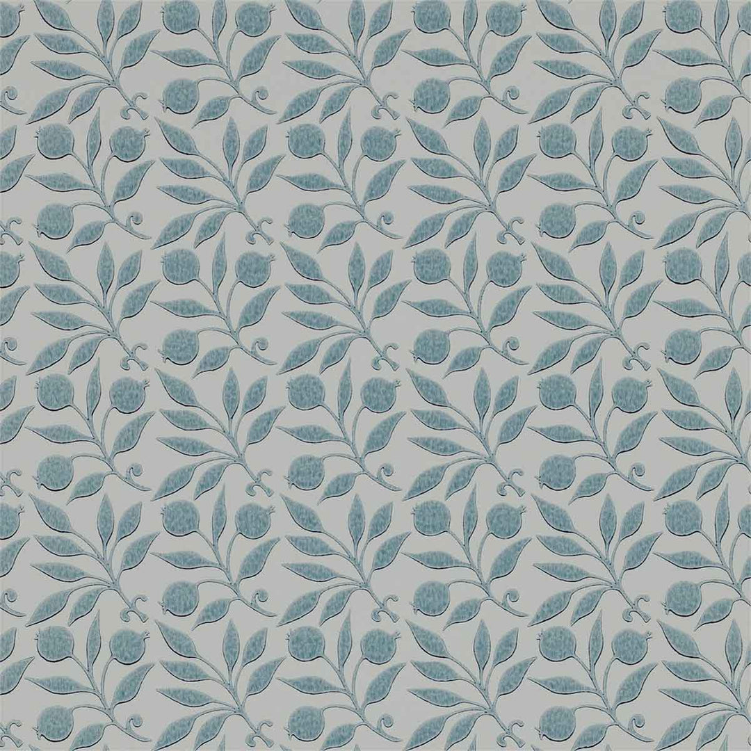 Morris And Co Rosehip Wallpaper - Mineral Blue - 214710 | Modern 2 Interiors