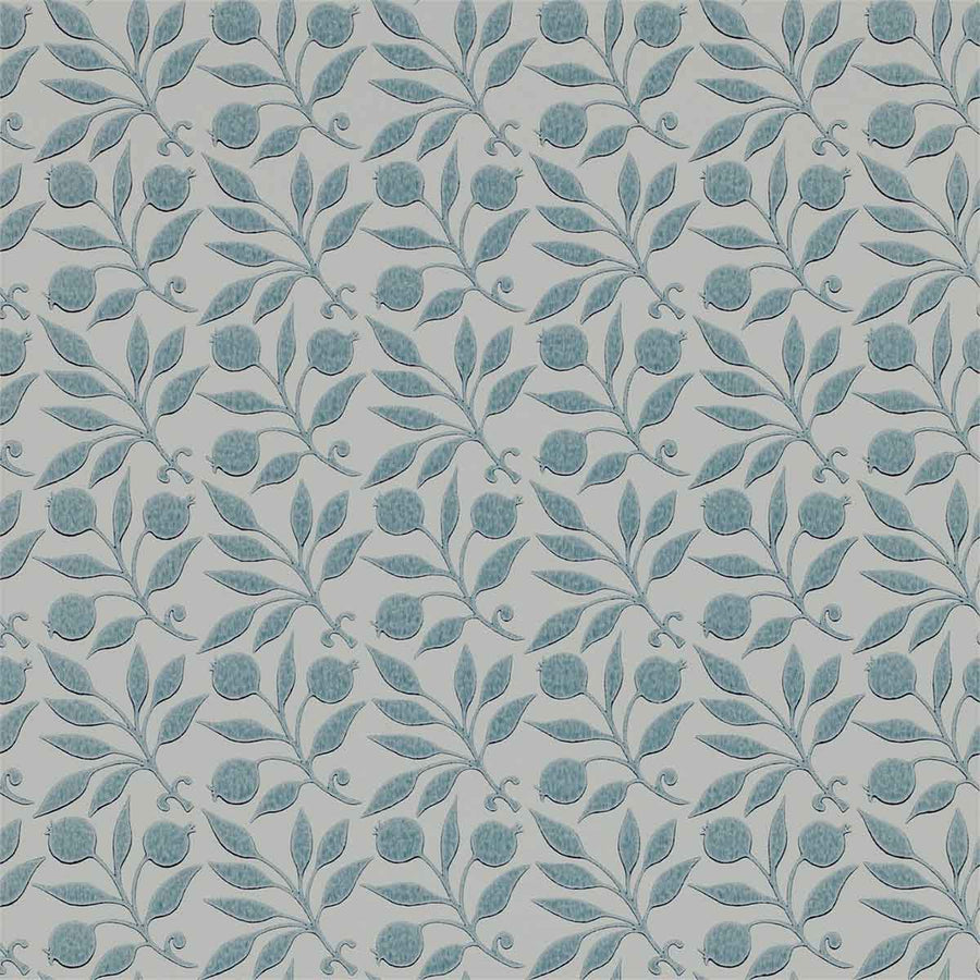 Morris And Co Rosehip Wallpaper - Mineral Blue - 214710 | Modern 2 Interiors