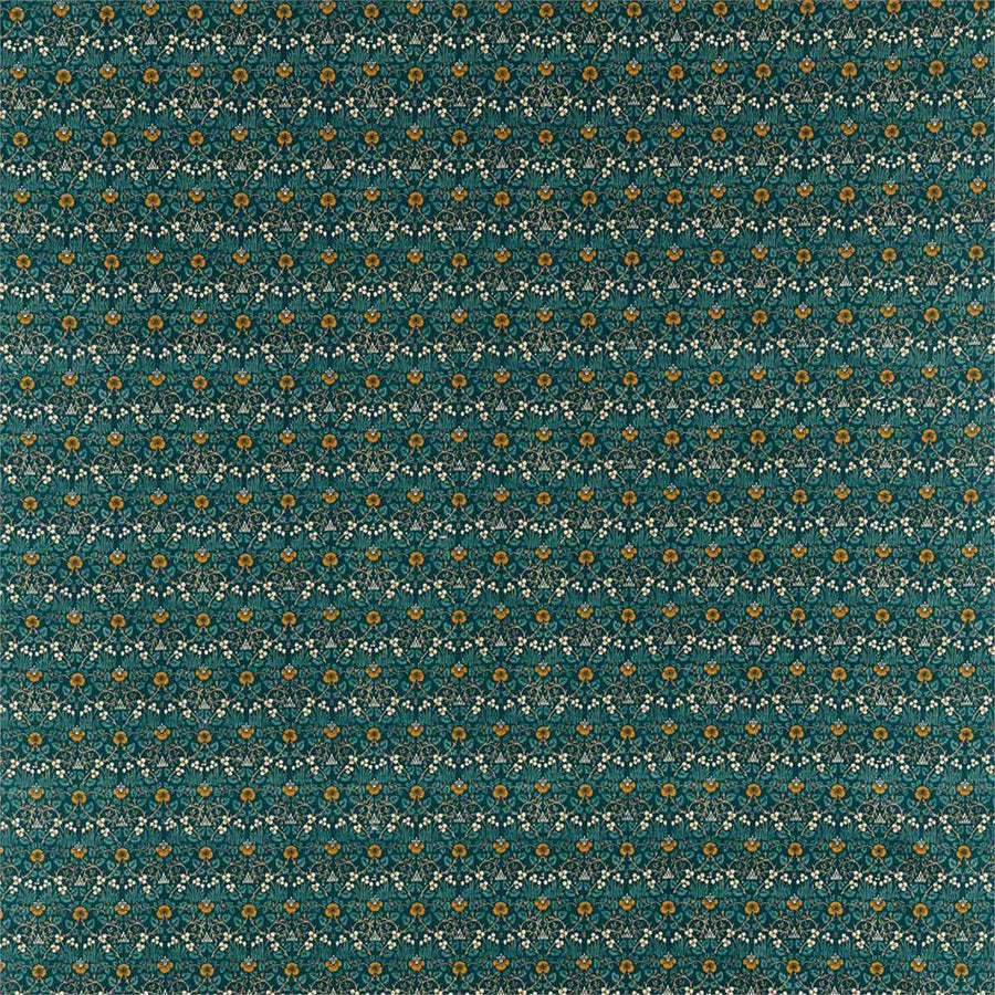 Eye Bright Teal Fabric by Morris & Co - 226598 | Modern 2 Interiors