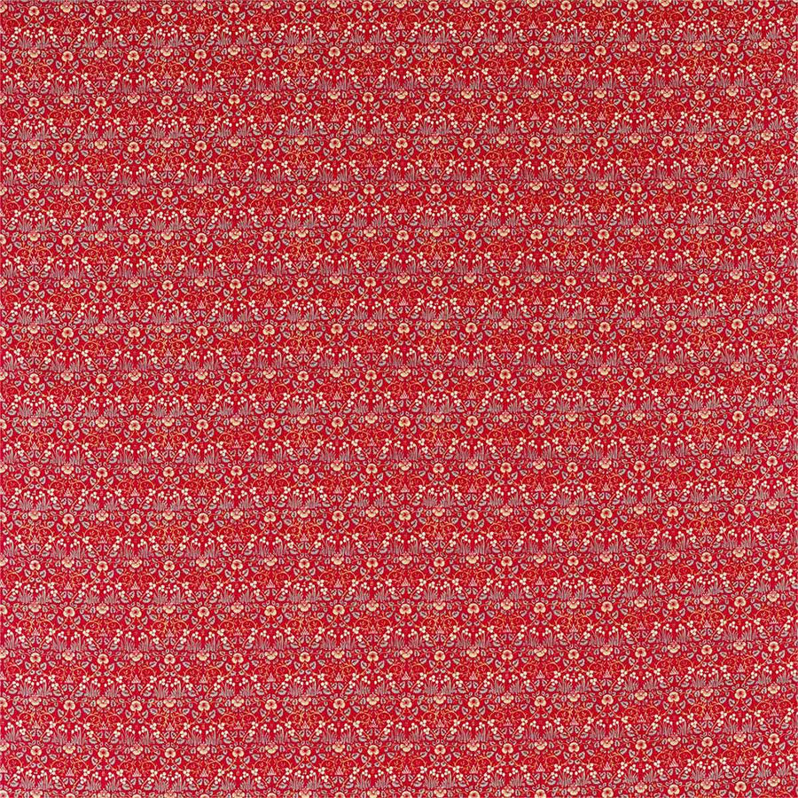 Eye Bright Red Fabric by Morris & Co - 226599 | Modern 2 Interiors