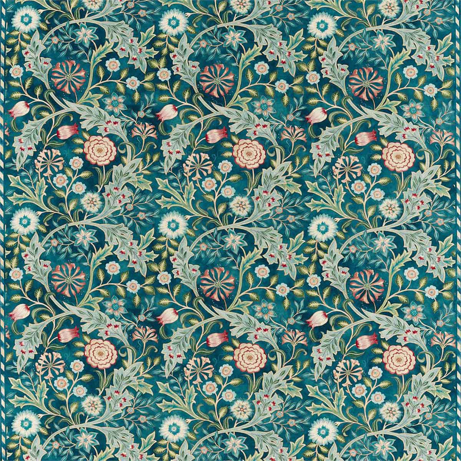 Wilhelmina Teal Fabric by Morris & Co - 226604 | Modern 2 Interiors