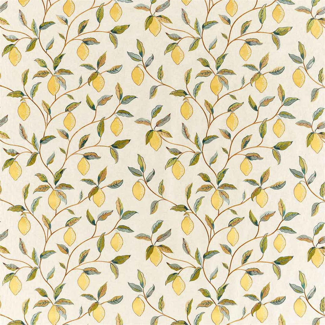 Lemon Tree Embroider Bayleaf & Lemon Fabric by Morris & Co - 236823 | Modern 2 Interiors