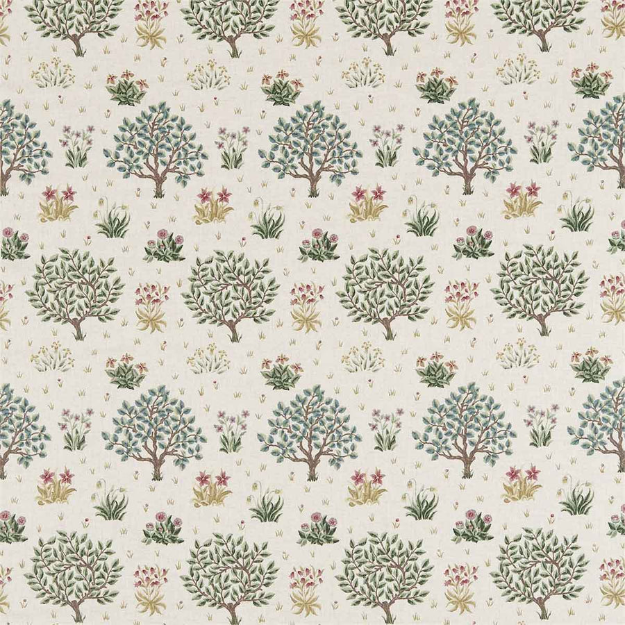 Orchard Bayleaf & Rose Fabric by Morris & Co - 220304 | Modern 2 Interiors