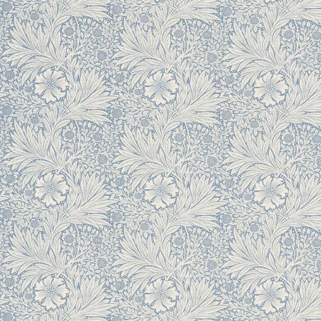 Marigold China Blue & Ivory Fabric by Morris & Co - 220321 | Modern 2 Interiors