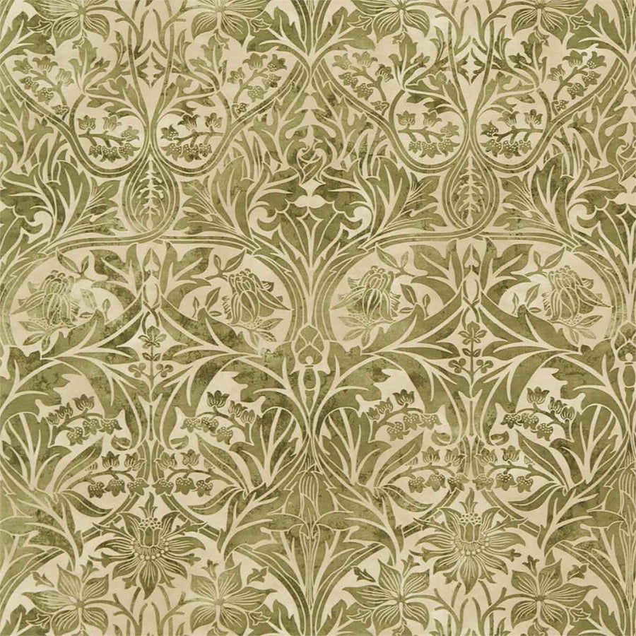 Bluebell Thyme & Vellum Fabric by Morris & Co - 220330 | Modern 2 Interiors