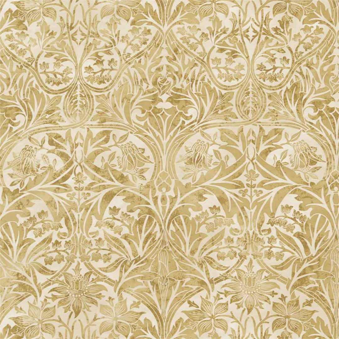 Bluebell Gold & Vellum Fabric by Morris & Co - 220333 | Modern 2 Interiors