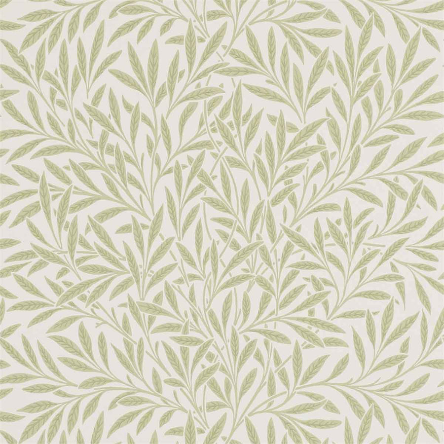 Morris And Co Wilow Wallpaper - Olive - 210383 | Modern 2 Interiors
