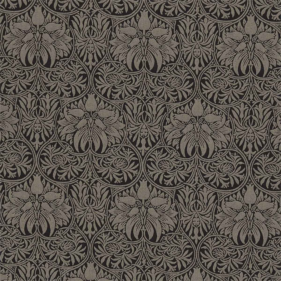 Crown Imperial Black & Linen Fabric by Morris & Co - 230292 | Modern 2 Interiors