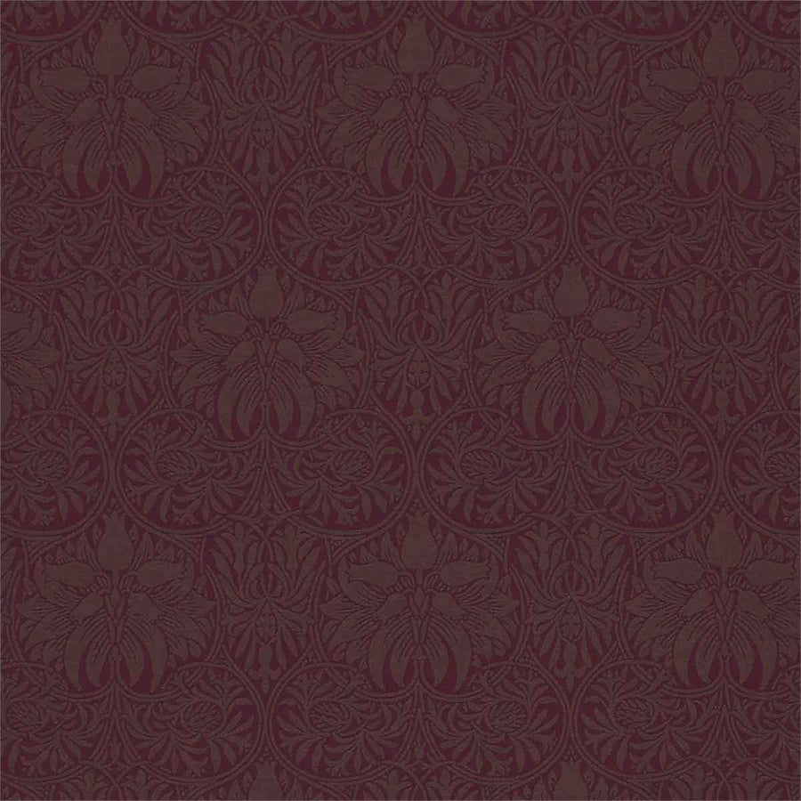 Crown Imperial Claret & Bullrush Fabric by Morris & Co - 230294 | Modern 2 Interiors