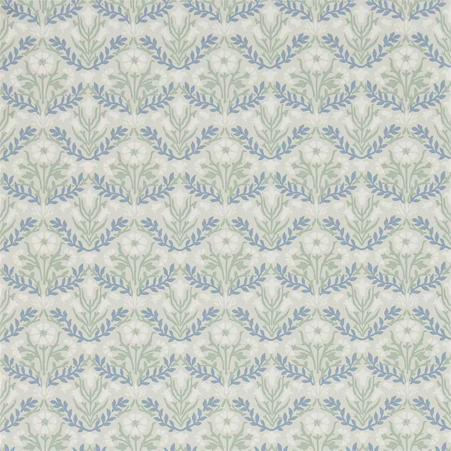 Morris And Co Morris Bellflowers Wallpaper - Grey & Fennel - 216435 | Modern 2 Interiors