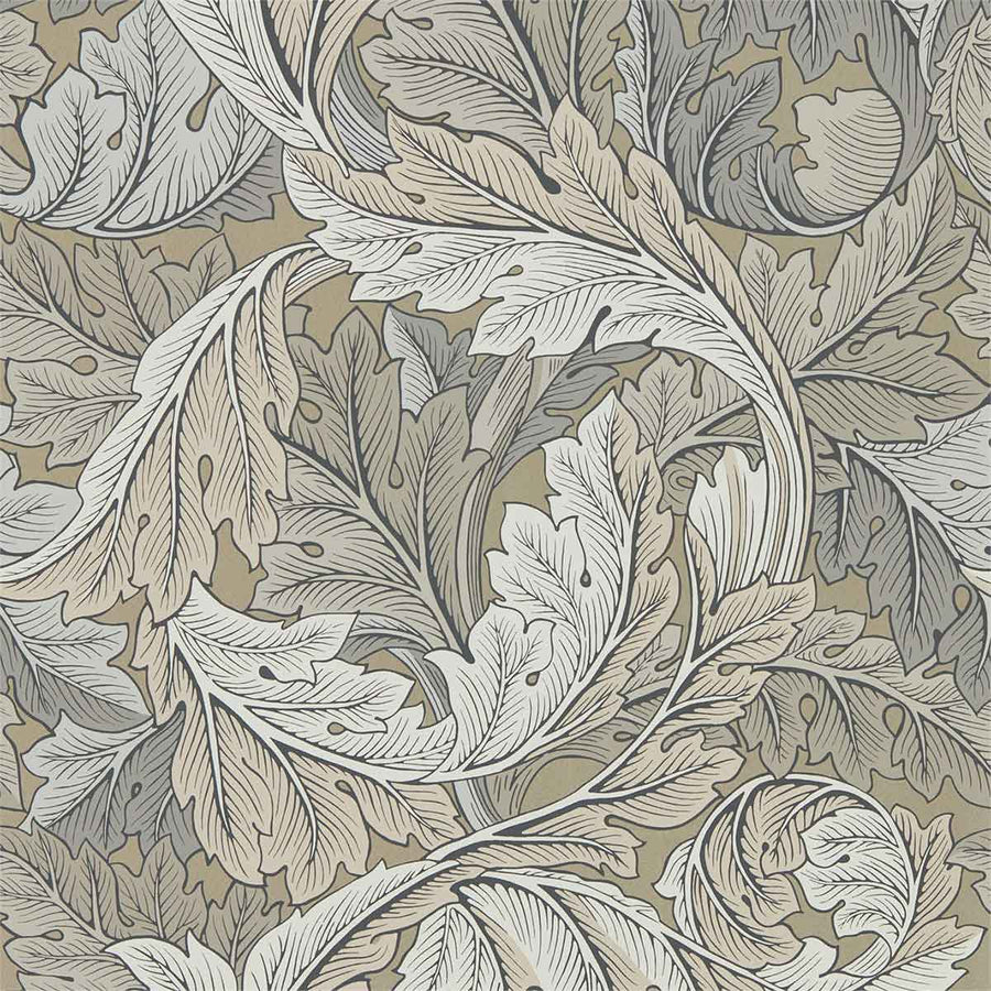 Morris And Co Acanthus Wallpaper - Manilla & Stone - 216441 | Modern 2 Interiors