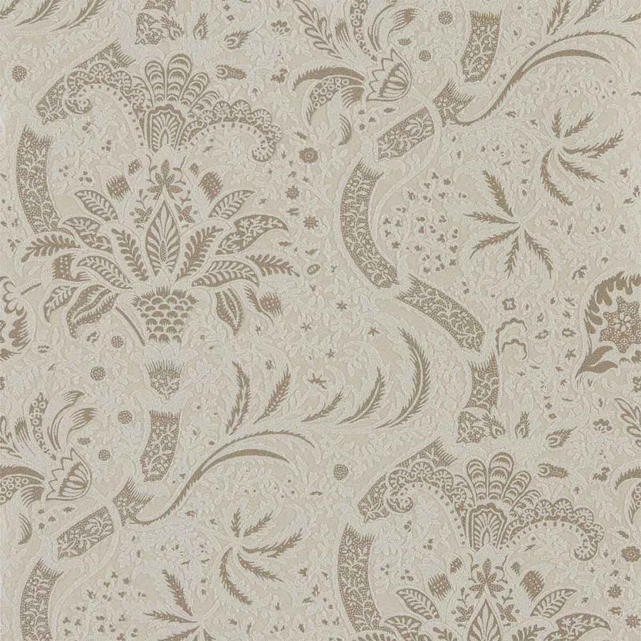 Morris And Co Indian Beaded Wallpaper - Stone & Linen - 216443 | Modern 2 Interiors