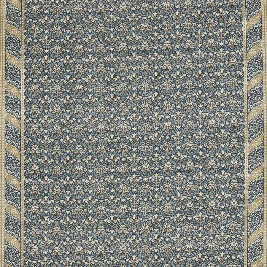 Morris Bellflowers Indigo & Sage Fabric by Morris & Co - 226403 | Modern 2 Interiors