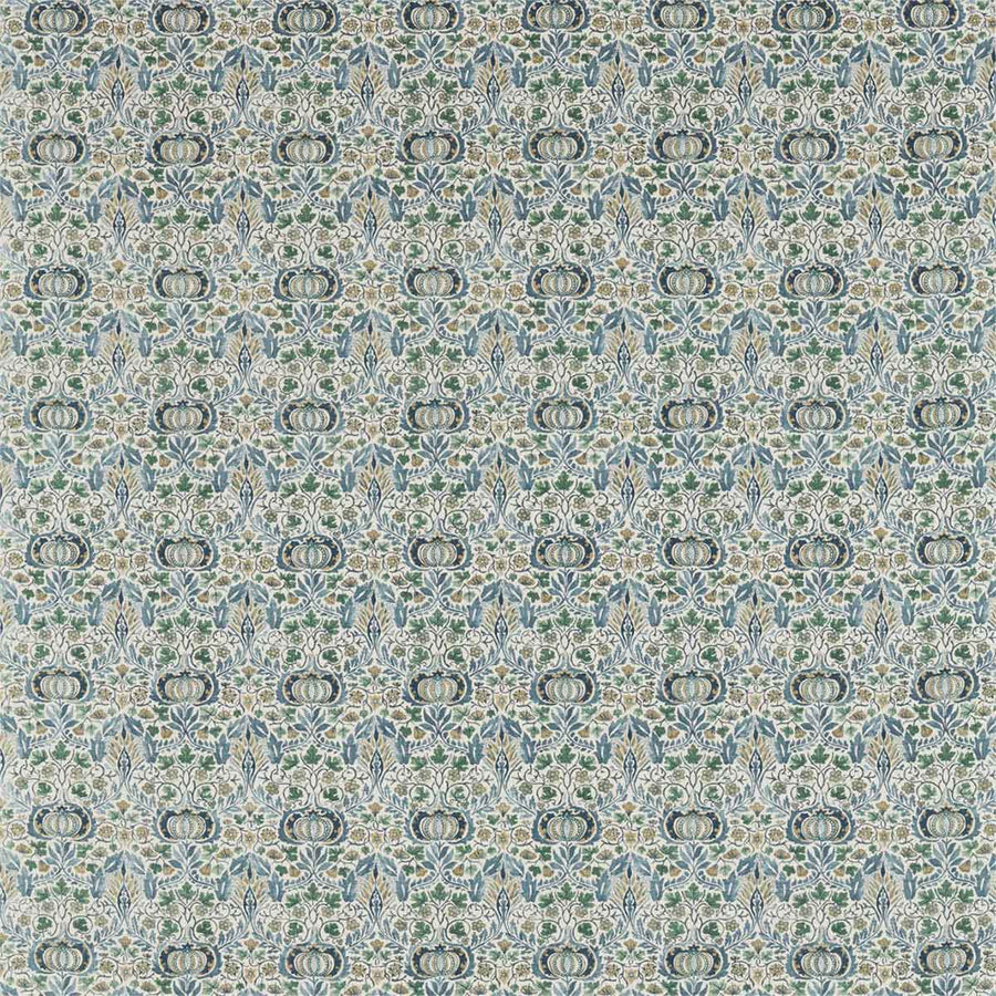 Little Chintz Blue & Fennel Fabric by Morris & Co - 226406 | Modern 2 Interiors