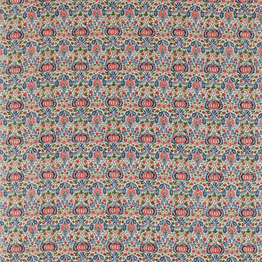 Little Chintz Indigo & Carmine Fabric by Morris & Co - 226407 | Modern 2 Interiors