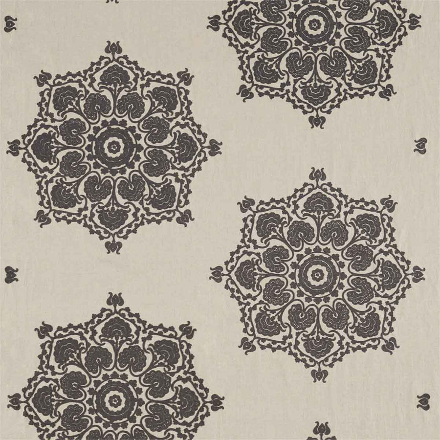Indian Loop Charcoal & Linen Fabric by Morris & Co - 236522 | Modern 2 Interiors