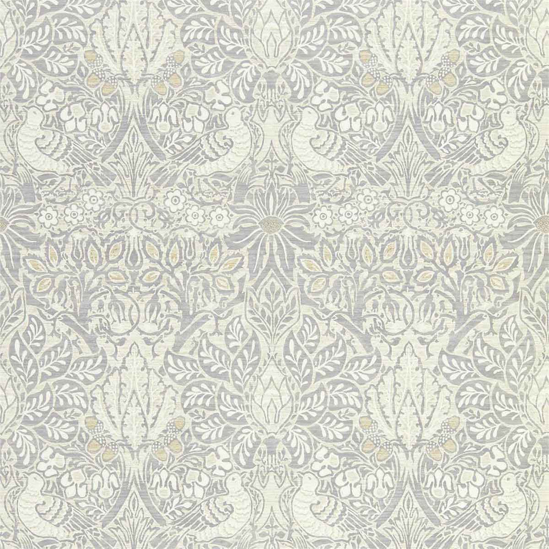 Morris And Co Pure Dove & Rose Wallpaper - Cloud Grey - 216520 | Modern 2 Interiors