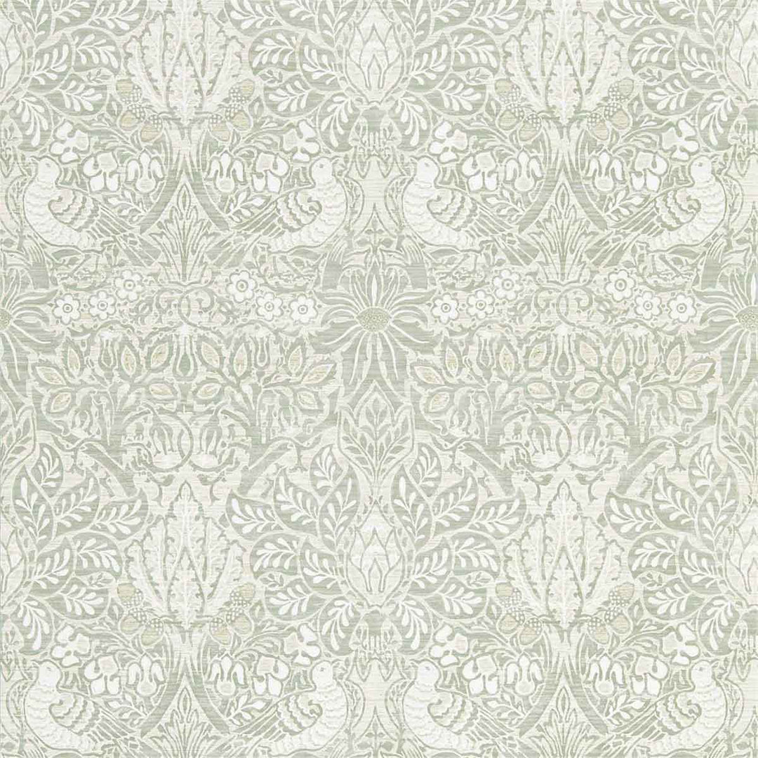 Morris And Co Pure Dove & Rose Wallpaper - Grey Blue - 216522 | Modern 2 Interiors