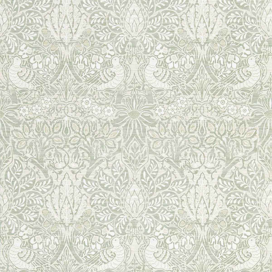 Morris And Co Pure Dove & Rose Wallpaper - Grey Blue - 216522 | Modern 2 Interiors