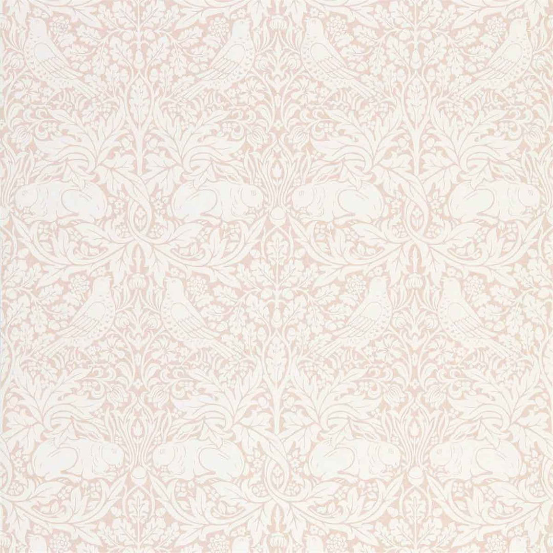Morris And Co Pure Brer Rabbit Wallpaper - Faded Sea Pink - 216533 | Modern 2 Interiors