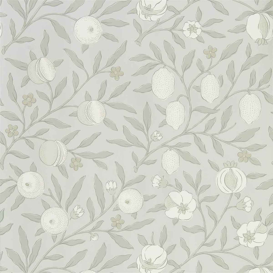 Morris And Co Pure Fruit Wallpaper - Grey Blue - 216540 | Modern 2 Interiors