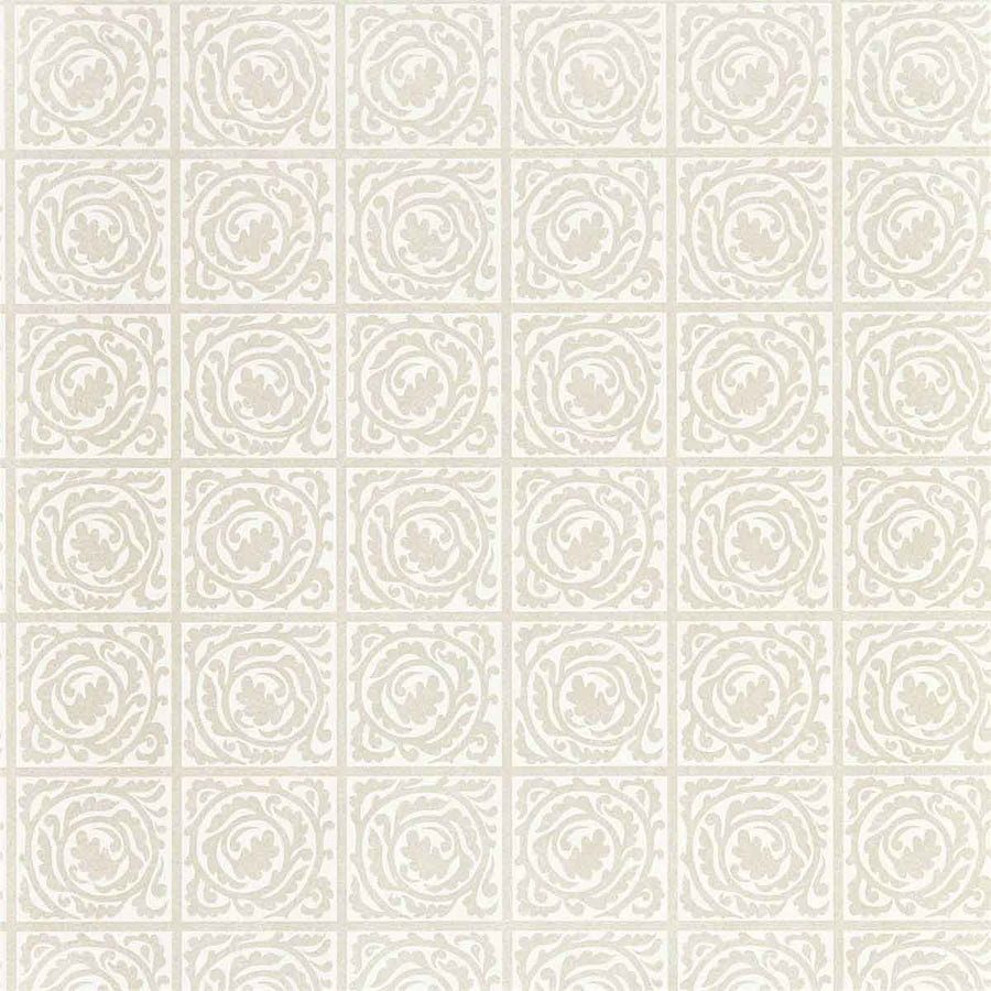 Morris And Co Pure Scroll Wallpaper - White Clover - 216545 | Modern 2 Interiors