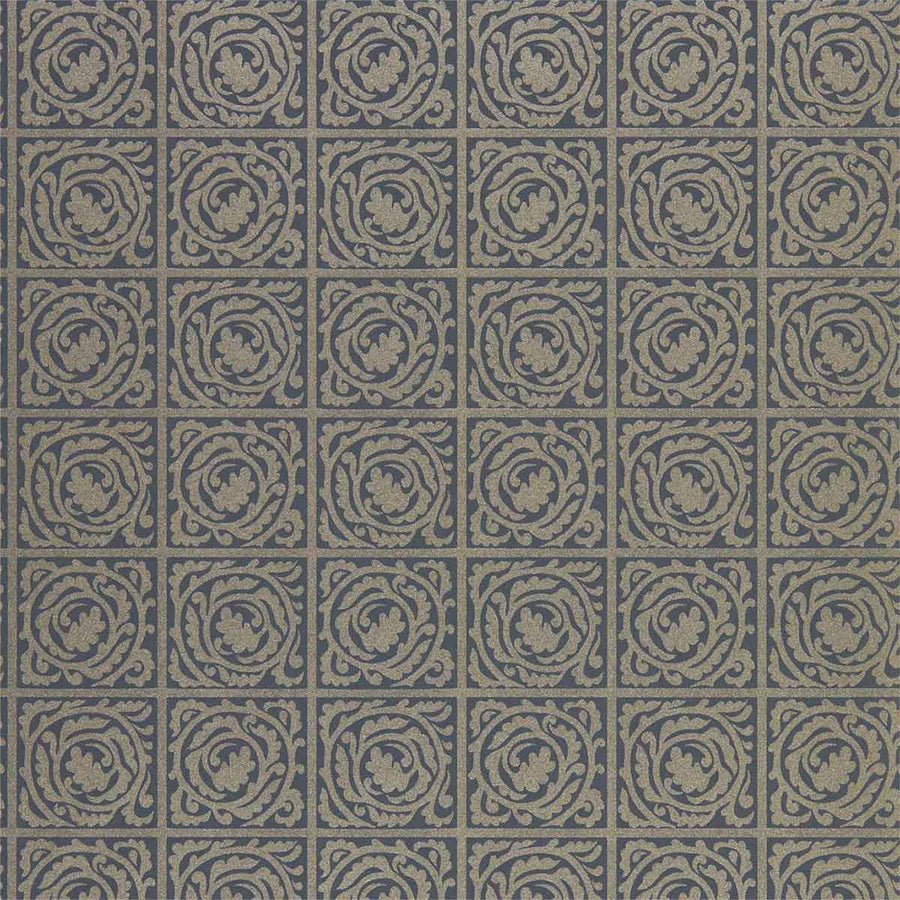 Morris And Co Pure Scroll Wallpaper - Ink - 216547 | Modern 2 Interiors