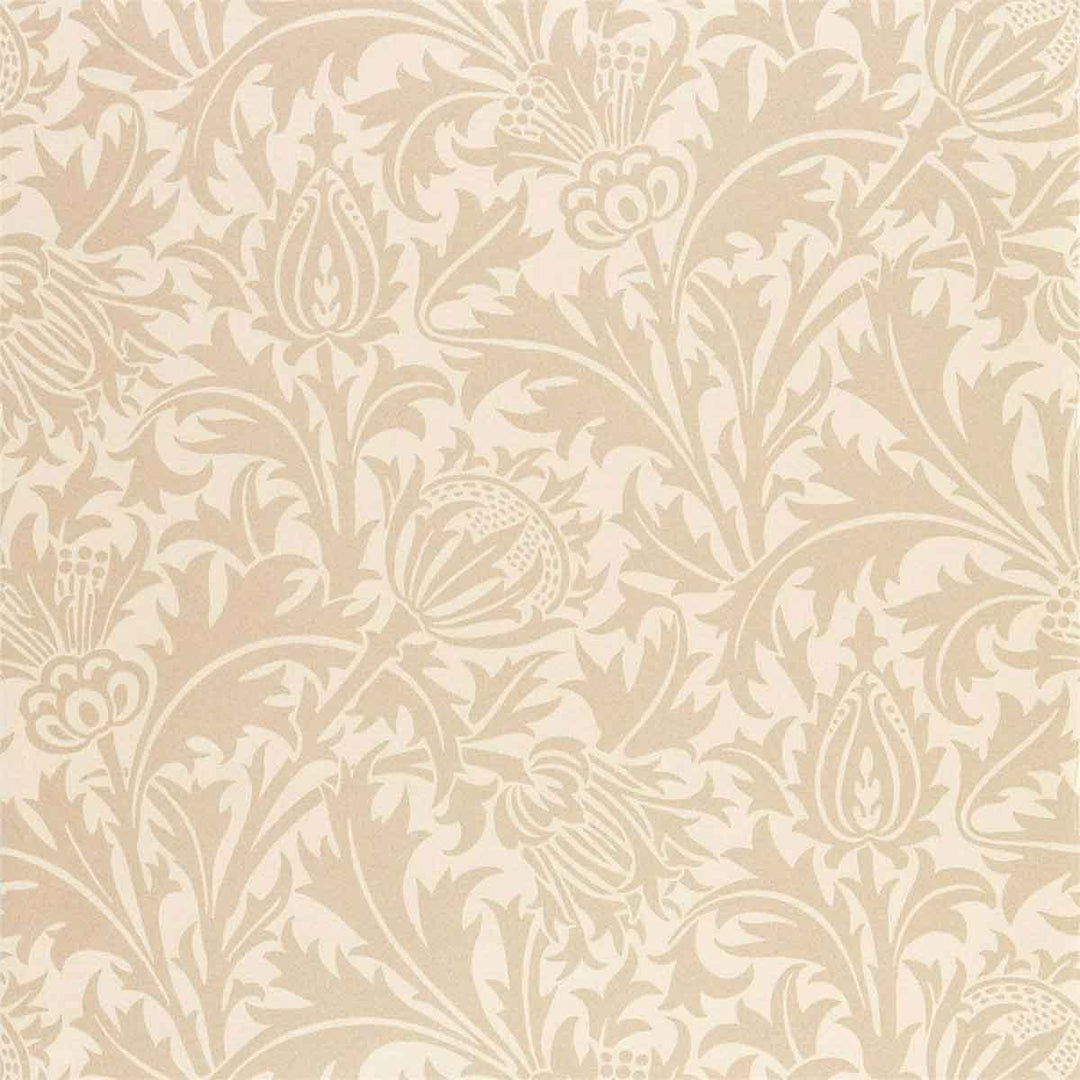 Morris And Co Pure Thistle Wallpaper - Linen - 216552 | Modern 2 Interiors