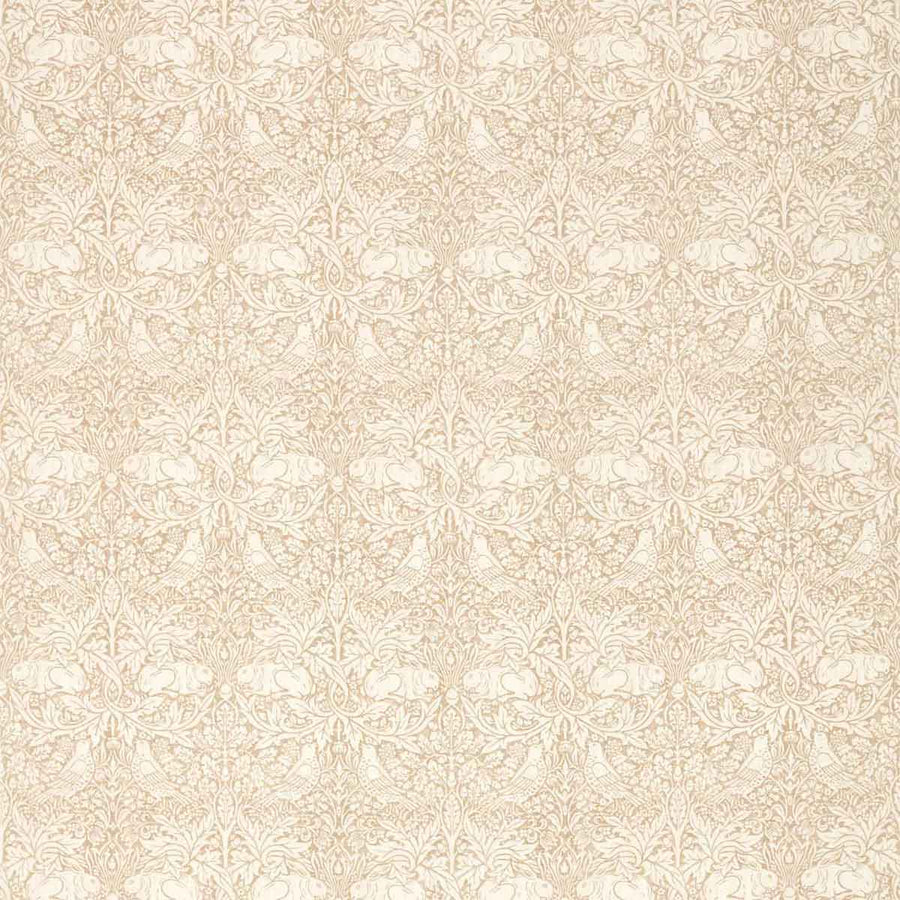 Pure Brer Rabbit Print Flax Fabric by Morris & Co - 226477 | Modern 2 Interiors