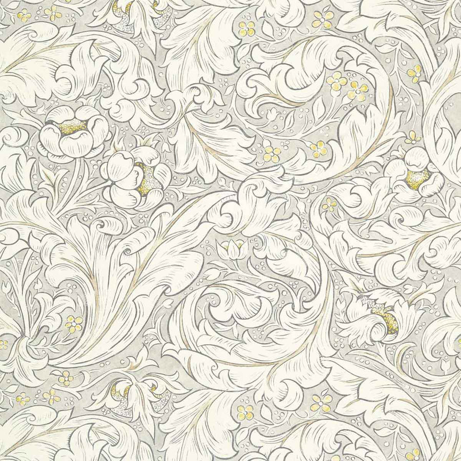Pure Bachelors Button Print Horned Poppy Grey Fabric by Morris & Co - 226486 | Modern 2 Interiors
