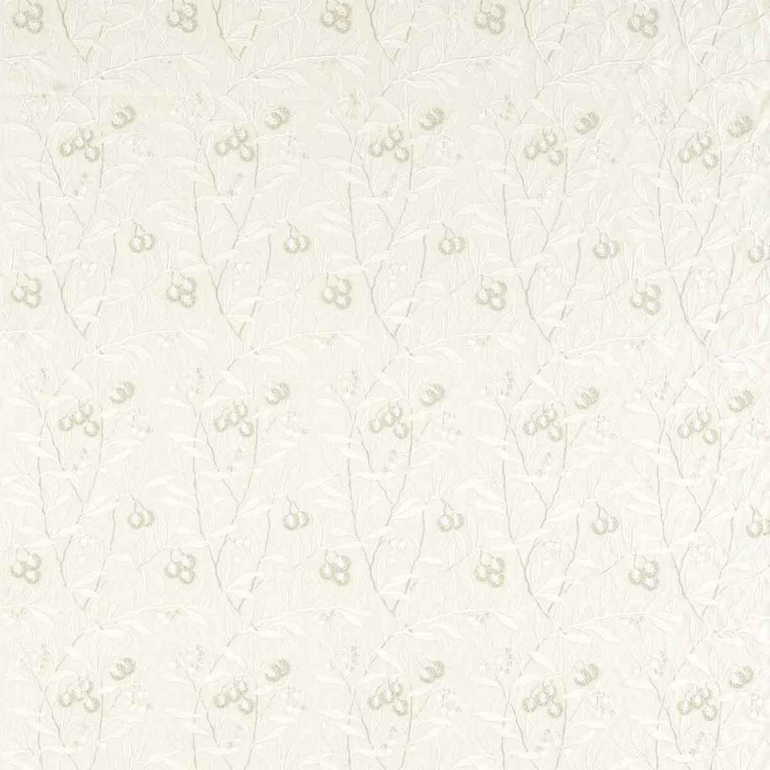 Pure Arbutus Embroidery White Clover Fabric by Morris & Co - 236620 | Modern 2 Interiors