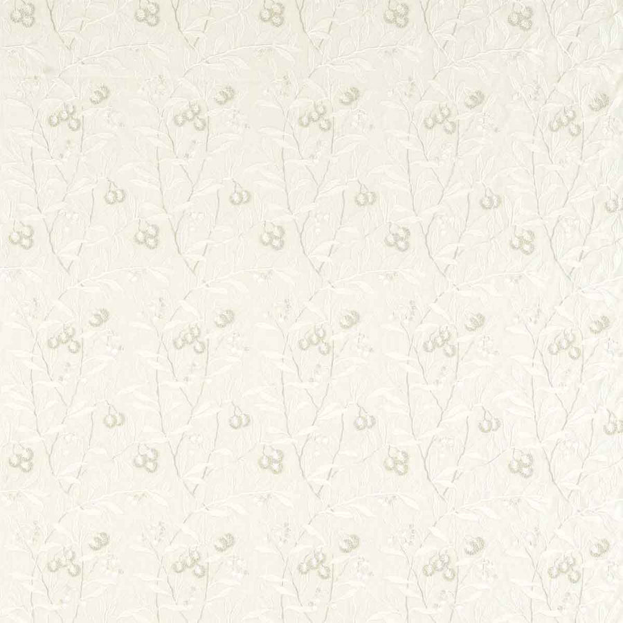 Pure Arbutus Embroidery White Clover Fabric by Morris & Co - 236620 | Modern 2 Interiors