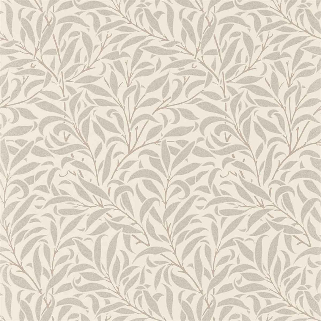 Morris And Co Pure Willow Bough Wallpaper - Ecru & Silver - 216023 | Modern 2 Interiors