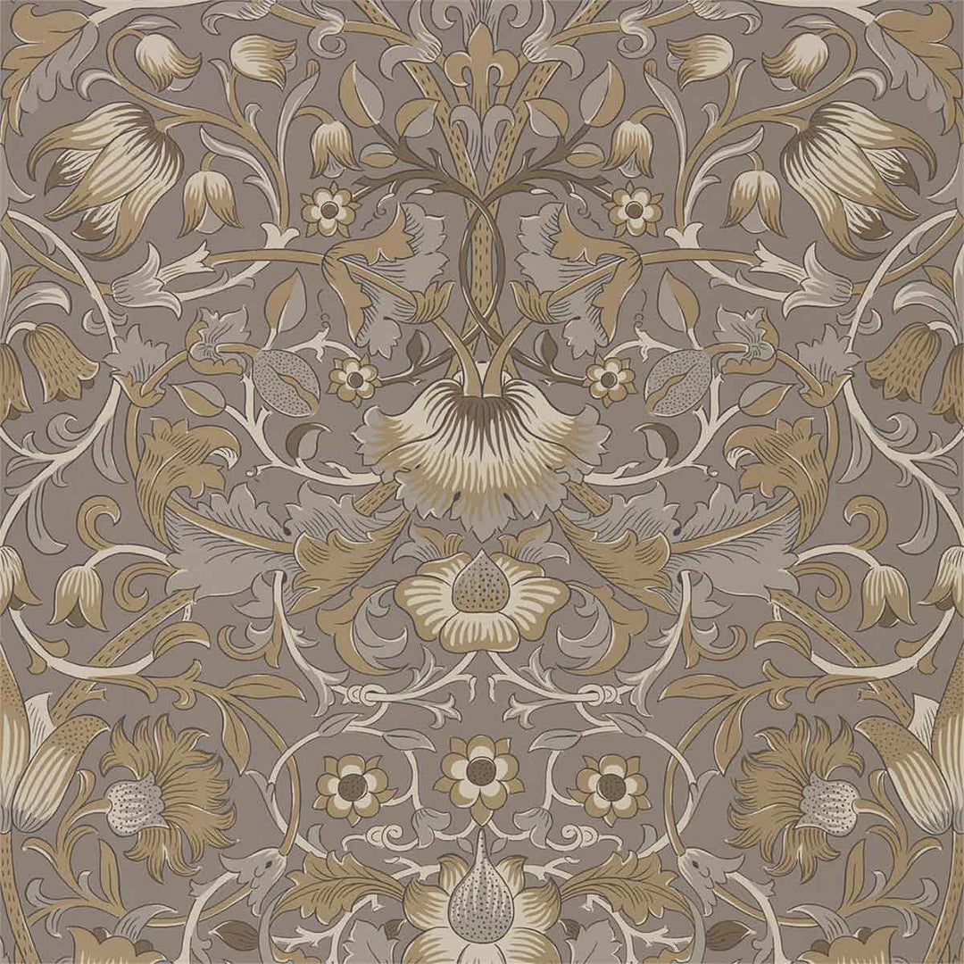 Morris And Co Pure Lodden Wallpaper - Taupe & gold - 216028 | Modern 2 Interiors