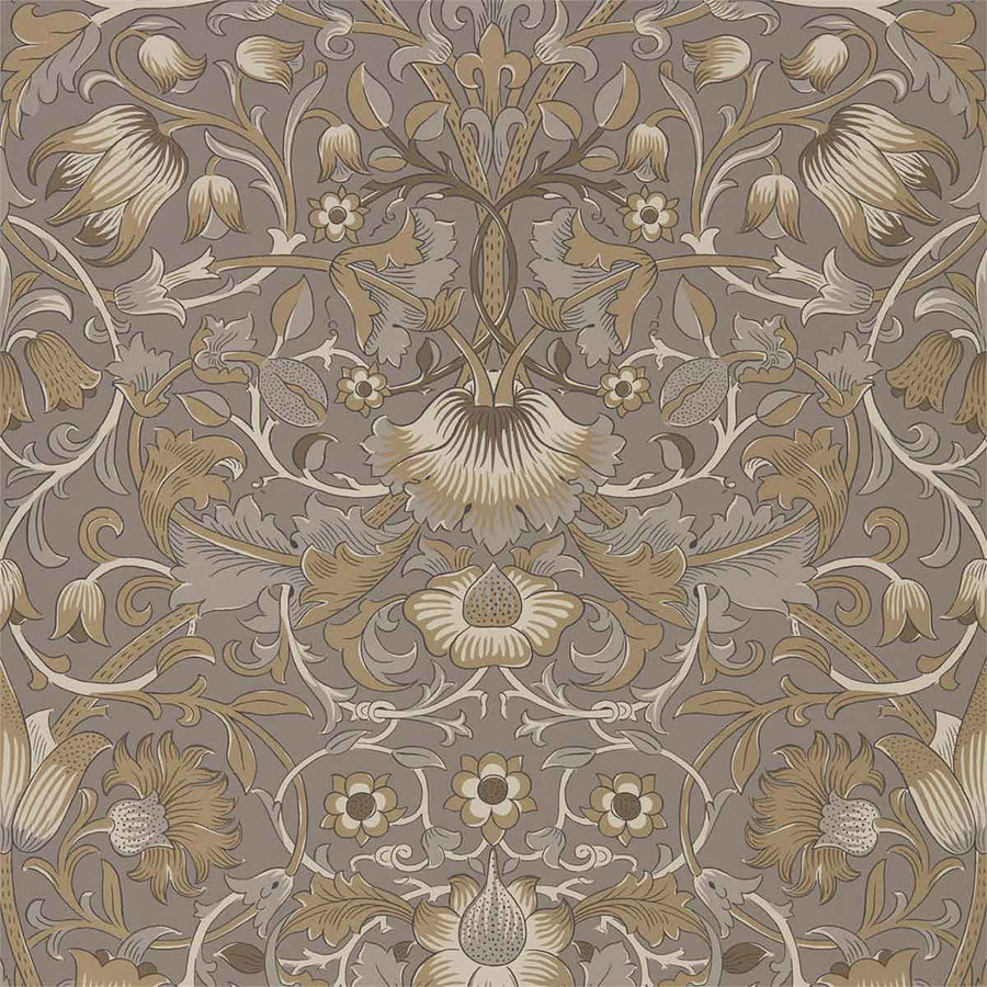 Morris And Co Pure Lodden Wallpaper - Taupe & gold - 216028 | Modern 2 Interiors