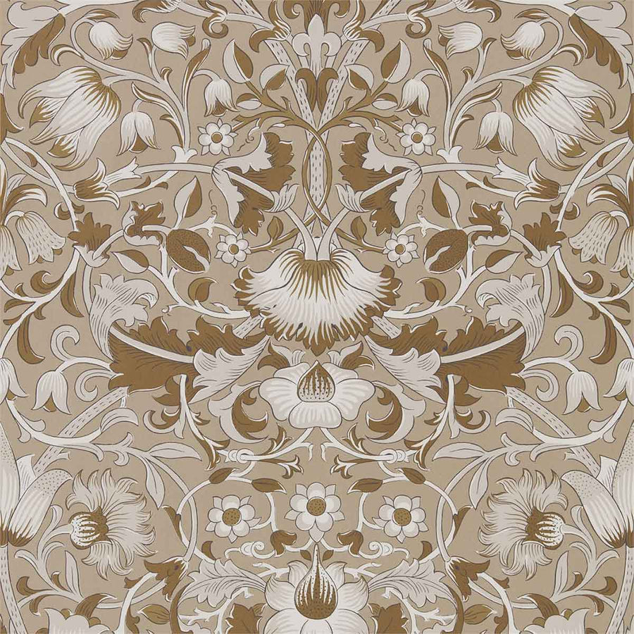 Morris And Co Pure Lodden Wallpaper - Gilver & Gold - 216029 | Modern 2 Interiors