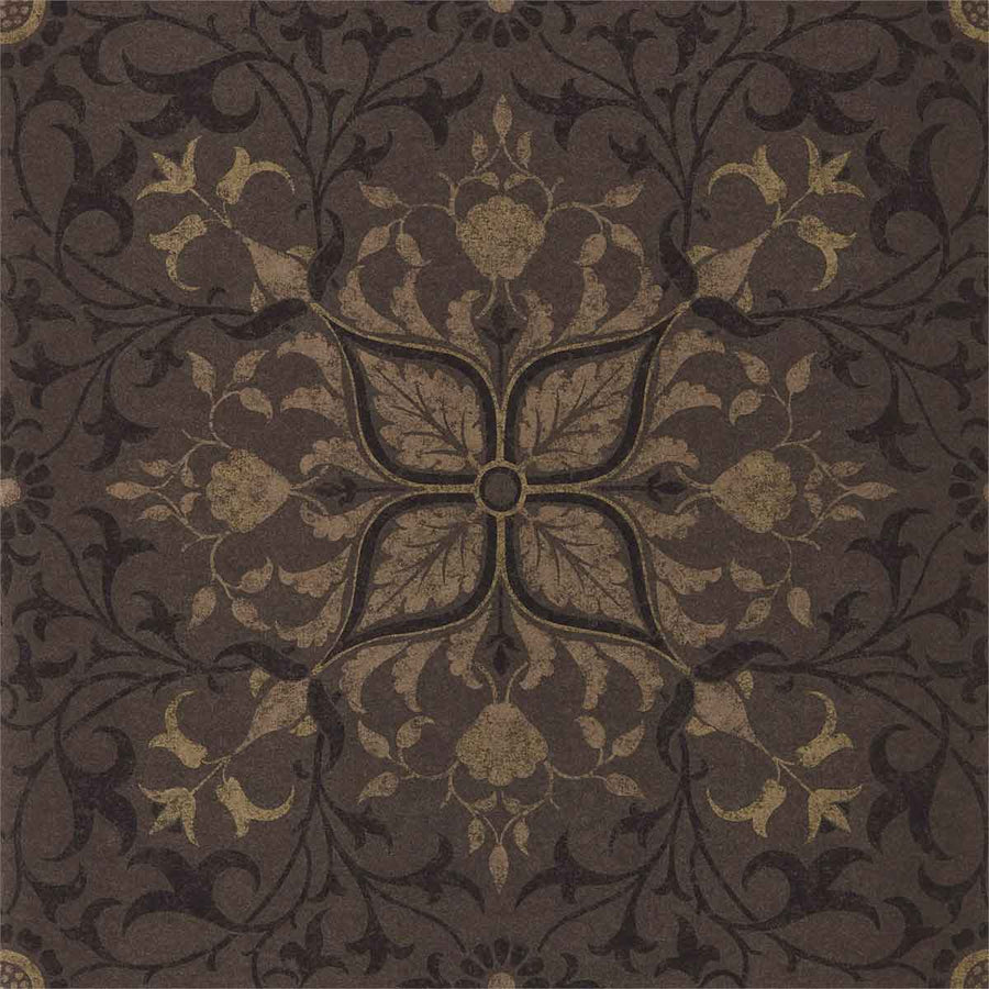 Morris And Co Pure Net Ceiling Wallpaper - Charcoal & Gold - 216036 | Modern 2 Interiors
